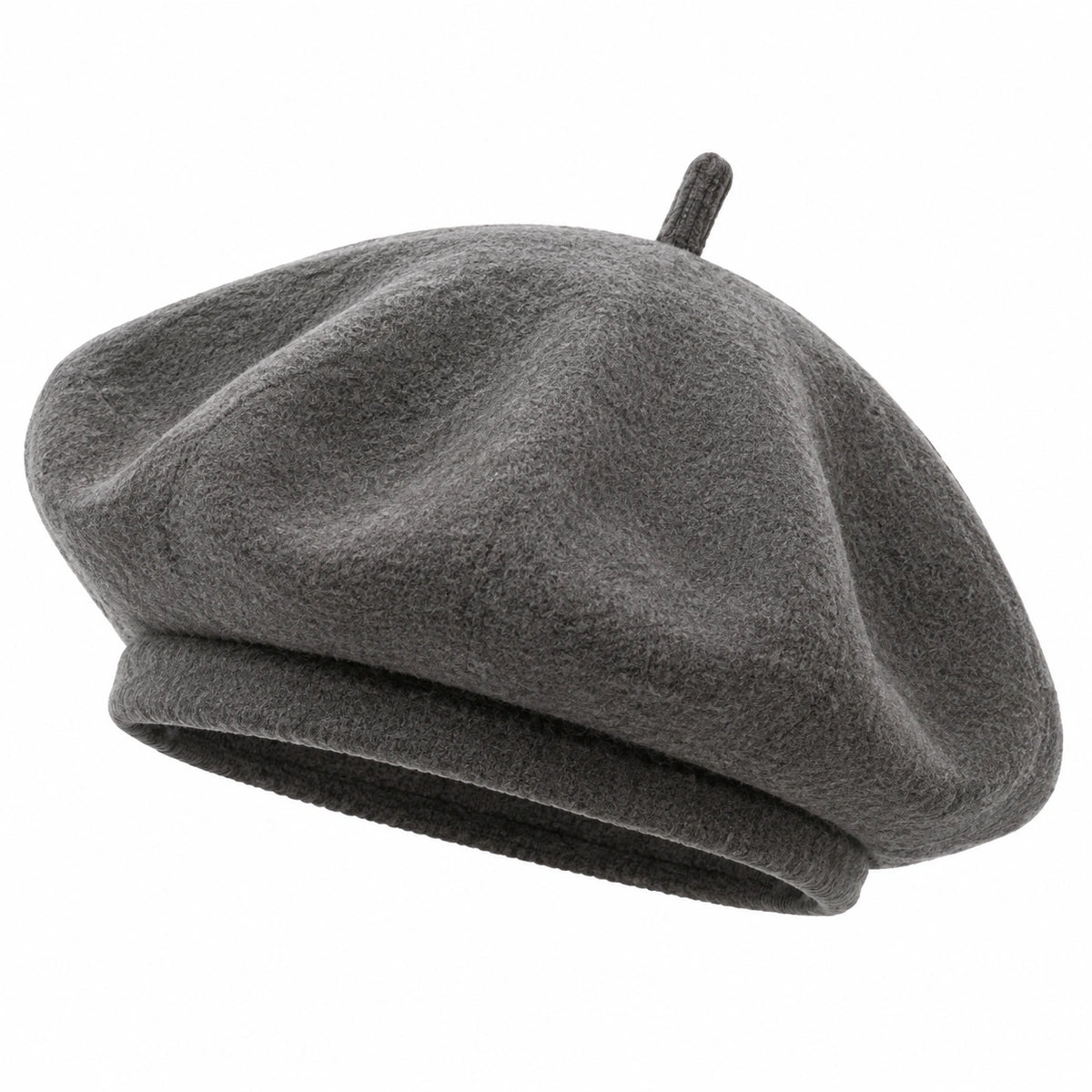 Boina de fieltro gris talla única - estilo clásico unisex