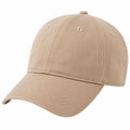 Gorra de béisbol talla única en sarga beige con visera curva para uso diario
