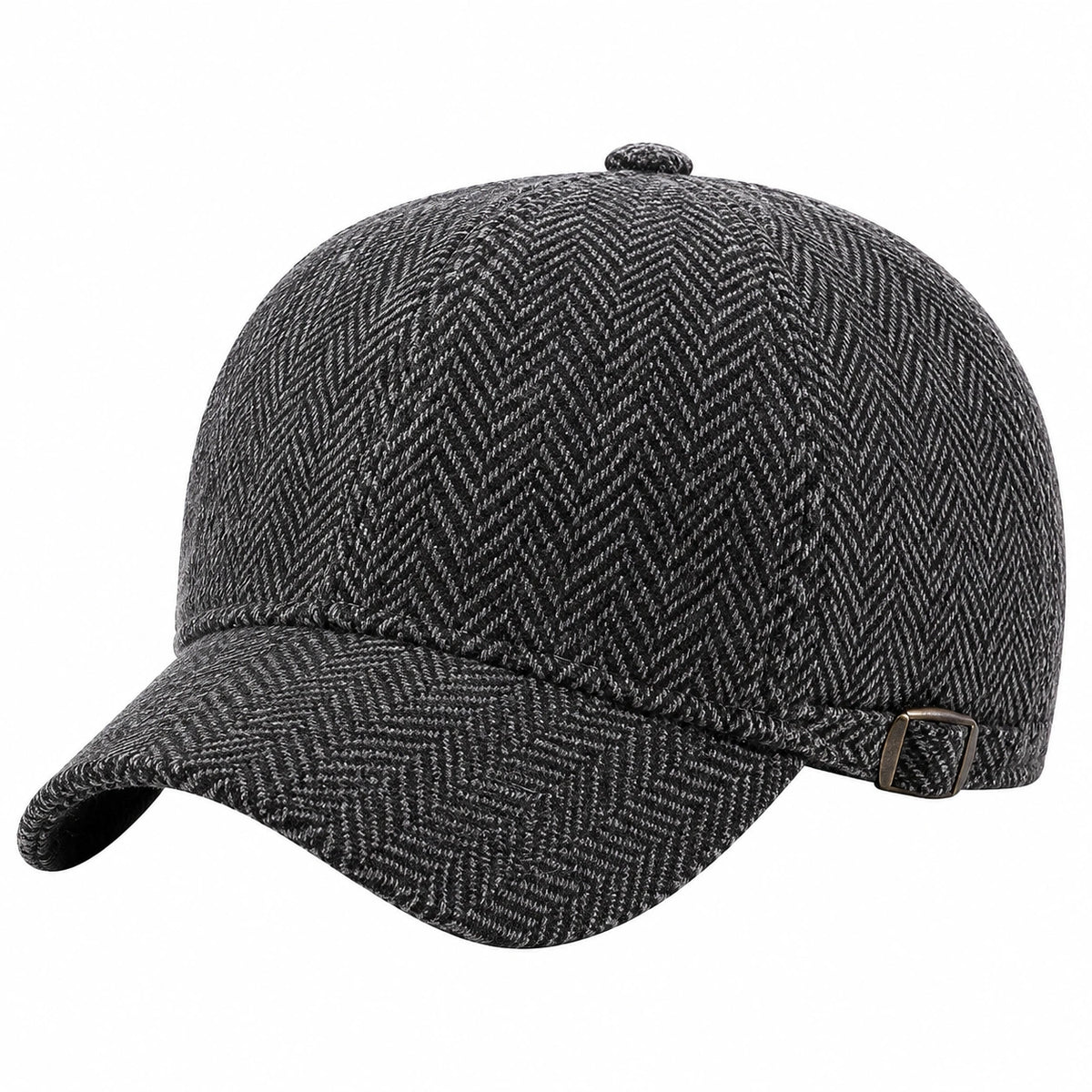 Gorra de béisbol talla única de tejido gris oscuro con espiga ajustable