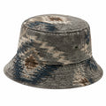 Sombrero de pescador talla única de tejido gris estampado para uso diario estilo casual